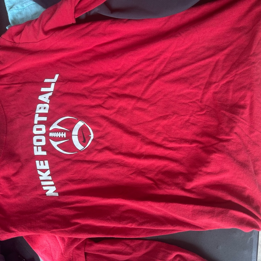 Nike Red Football T-Shirt